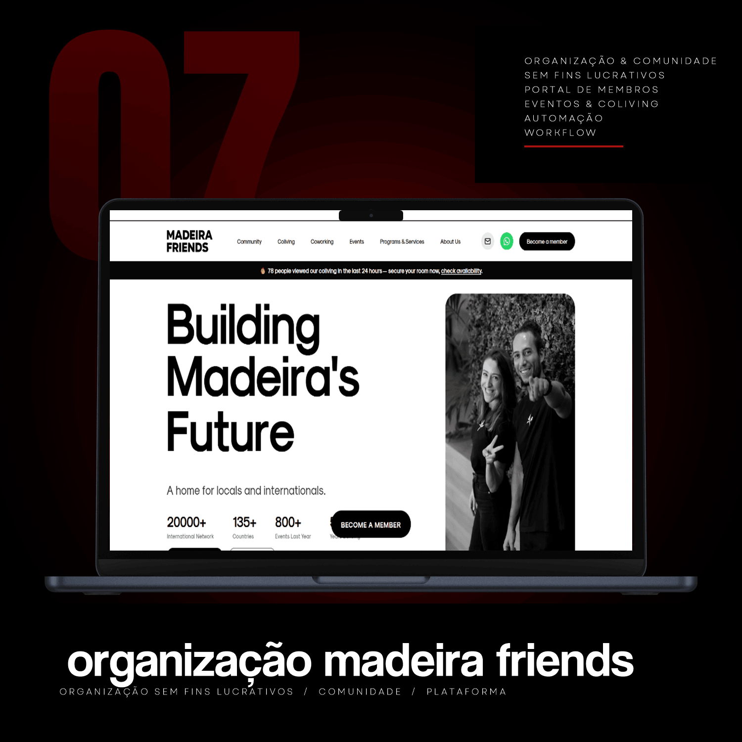 Organização Madeira Friends — Plataforma Sem Fins Lucrativos por Enmanuel de Barros