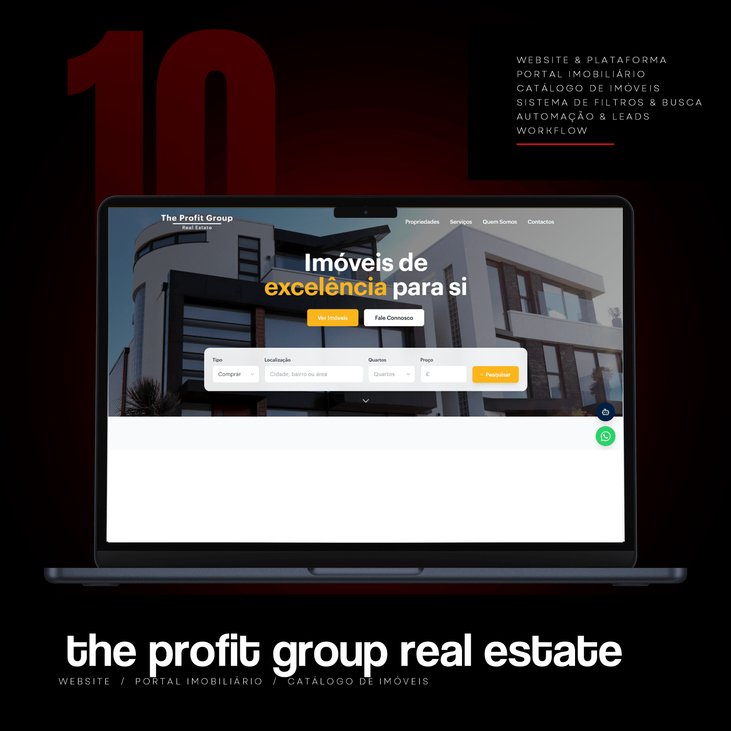 The Profit Group Real Estate — Portal e Catálogo Imobiliário por Enmanuel de Barros